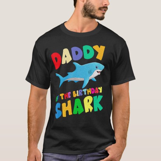 Mannen vader van de haaienziekte paps die beroemd t-shirt (Voorkant)