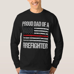 Mannen vader van een brandweerman - Vuurman ouder T-shirt