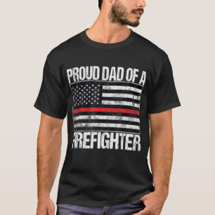 Mannen vader van een brandweerman - Vuurman ouder T-shirt