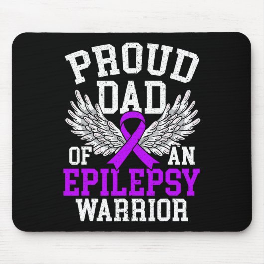 Mannen vader van een Epilepsy Warrior Epilepsy Awa Muismat (Voorkant)