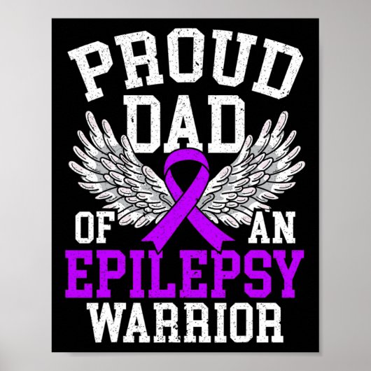 Mannen vader van een Epilepsy Warrior Epilepsy Awa Poster (Voorkant)
