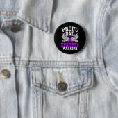 Mannen vader van een Epilepsy Warrior Epilepsy Awa Ronde Button 5,7 Cm (In situ)