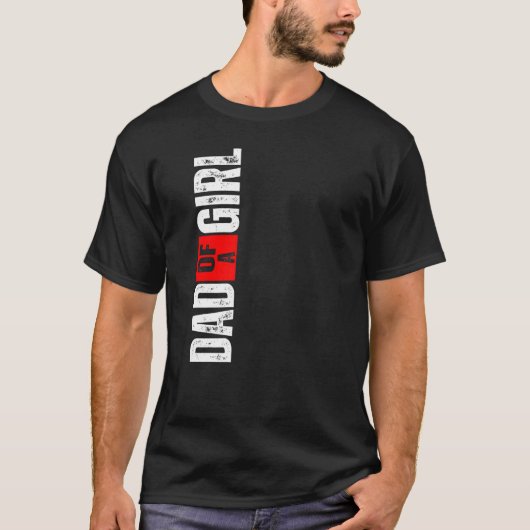Mannen vader van een meisje 1 t-shirt (Voorkant)