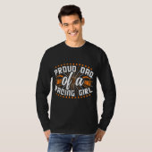 Mannen vader van een racistisch meisje dat ik auto t-shirt (Voorkant volledig)