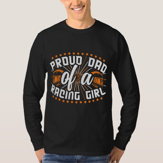 Mannen vader van een racistisch meisje dat ik auto t-shirt (Voorkant)
