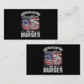 Mannen vader van een verpleegster voor vaders dag  visitekaartje (Voorkant / Achterkant)