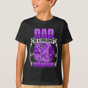 Mannen vader van Epilepsy Warrior Epilepsy Survivo T-shirt