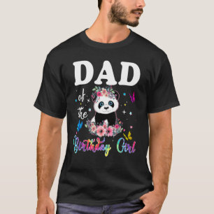 Mannen vader van het Beer van de Birthday Girl Pan T-shirt