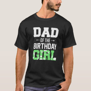 Mannen vader van het meisje van de geboorte... fam t-shirt