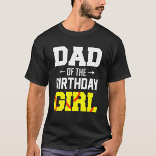 Mannen vader van het meisje van de geboorte Softba T-shirt