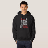 Mannen vader van het meisje van de Vaderdag van de Hoodie (Voorkant volledig)