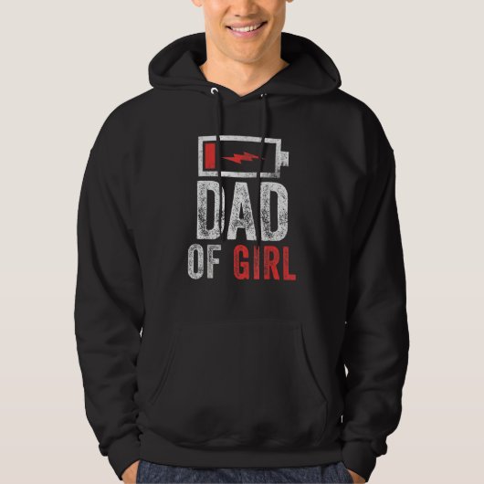 Mannen vader van het meisje van de Vaderdag van de Hoodie (Voorkant)