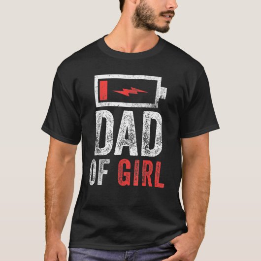 Mannen vader van het meisje van de Vaderdag van de T-shirt (Voorkant)
