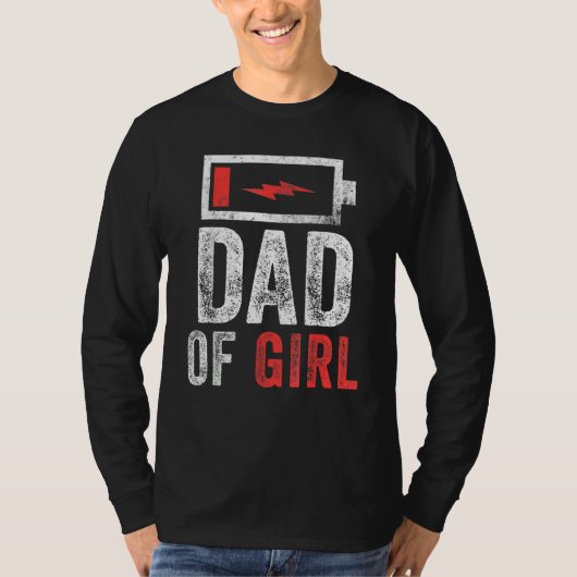 Mannen vader van het meisje van de Vaderdag van de T-shirt (Voorkant)