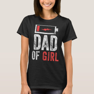 Mannen vader van meisje uit dochter Vaderdag birt T-shirt