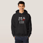 Mannen vader van twee jongens, vader of grootvader hoodie (Voorkant volledig)