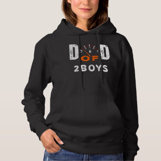 Mannen vader van twee jongens, vader of grootvader hoodie