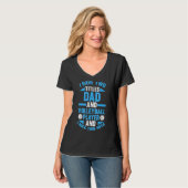 Mannen vader volleybalspeler t-shirt (Voorkant volledig)