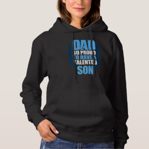 Mannen vader zo trots om een getalenteerde zoon pa hoodie