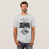 Mannen Vaderdag Best Grumpa van Par Funny Golf T-shirt (Voorkant volledig)