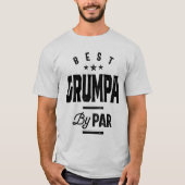 Mannen Vaderdag Best Grumpa van Par Funny Golf T-shirt (Voorkant)