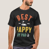 Mannen Vaderdag beste aanpak door Par Funny Golf G T-shirt (Voorkant)