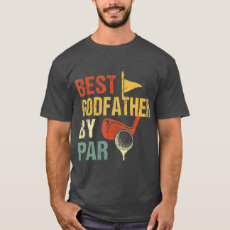 Mannen vaderdag Beste Godfather van Par Funny Golf T-shirt