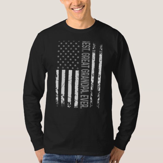 Mannen Vaderdag Beste Grootvader ooit Amerikaans T-shirt (Voorkant)