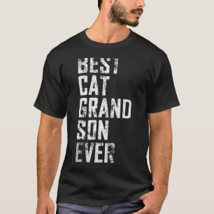 Mannen vaderdag beste kat kleinzoon ooit t-shirt