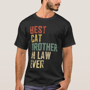 Mannen vaderdag beste kattenbroeder ooit Vint T-shirt