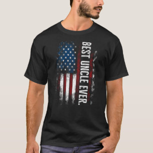 Mannen vaderdag beste oom ooit met Amerikaanse T-shirt