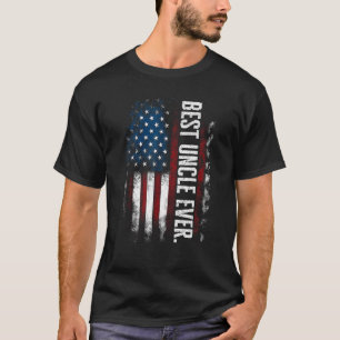 Mannen vaderdag beste oom ooit met Amerikaanse T-shirt