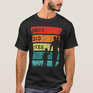 Mannen Vaderdag Beste pap ooit zonsondergang verov T-shirt