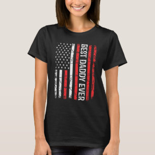 Mannen Vaderdag beste papa ooit met Amerikaanse T-shirt