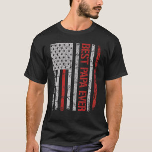 Mannen vaderdag beste papa ooit met Amerikaanse T-shirt