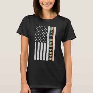 Mannen Vaderdag beste vader ooit met Amerikaanse F T-shirt