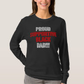 Mannen Vaderdag Black Pride Proud Supportive Bl T-shirt (Voorkant)