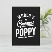 Mannen Vaderdag-cadeau van de grootste papaverwere Bedankkaart (Staand voorkant)