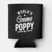 Mannen Vaderdag-cadeau van de grootste papaverwere Blikjeskoeler (Voorkant)