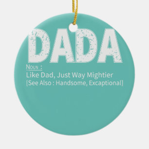 Mannen Vaderdag Dada Definition Proud Family Keramisch Ornament