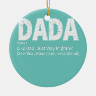 Mannen Vaderdag Dada Definition Proud Family Keramisch Ornament