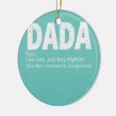 Mannen Vaderdag Dada Definition Proud Family Keramisch Ornament (Links)