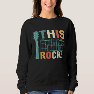 Mannen Vaderdag Deze vader Rocks Guitar Rock N Rol Trui