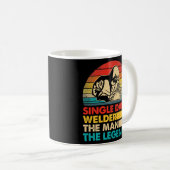 Mannen Vaderdag Enkelvoudige vader verzorgt het Ma Koffiemok (Voorkant rechts)