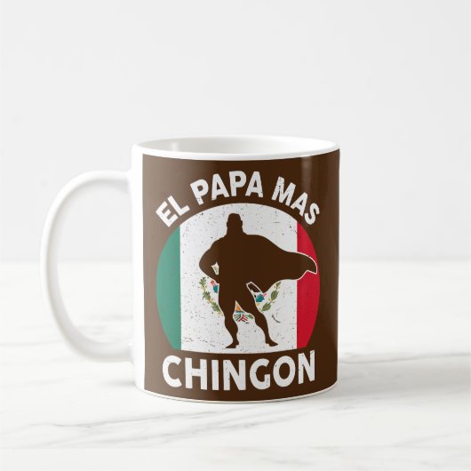 Mannen vaderdag Gift Beste Mexicaanse vader Funny  Koffiemok (Links)
