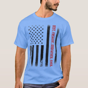 Mannen vaderdag Gift T-shirt Best Freakin Godfathe