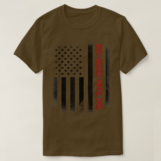 Mannen vaderdag Gift T-shirt Best Freakin Poppie E (Design voorkant)