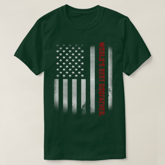 Mannen vaderdag Gift T-shirt De beste Godfather te (Design voorkant)