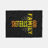 Mannen Vaderdag Goederenfamilie Steeler Cross Ch Fleece Deken (Voorkant (Horizontaal))