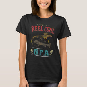 Mannen Vaderdag Grappige Vis Reel Cool Opa 1 T-shirt